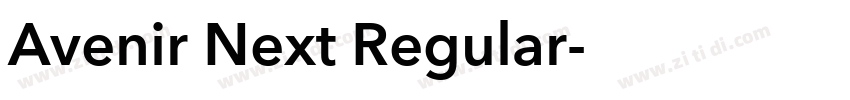 Avenir Next Regular字体转换